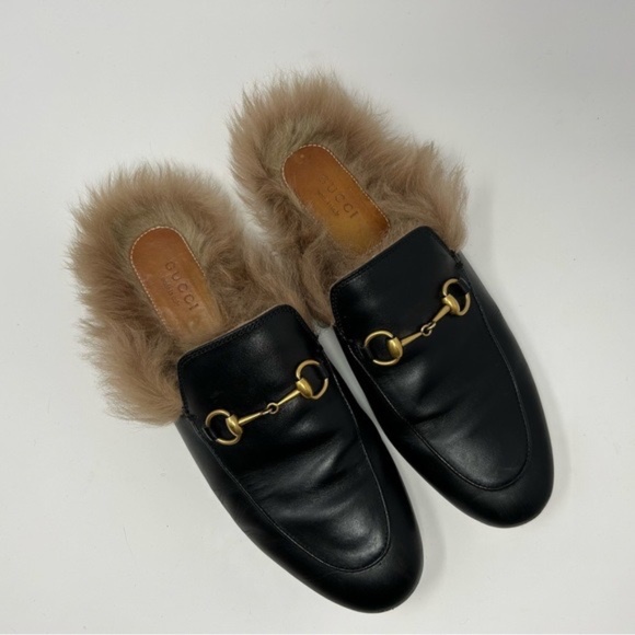 Gucci Princetown Mules with Fur Size - Picture 8 of 9